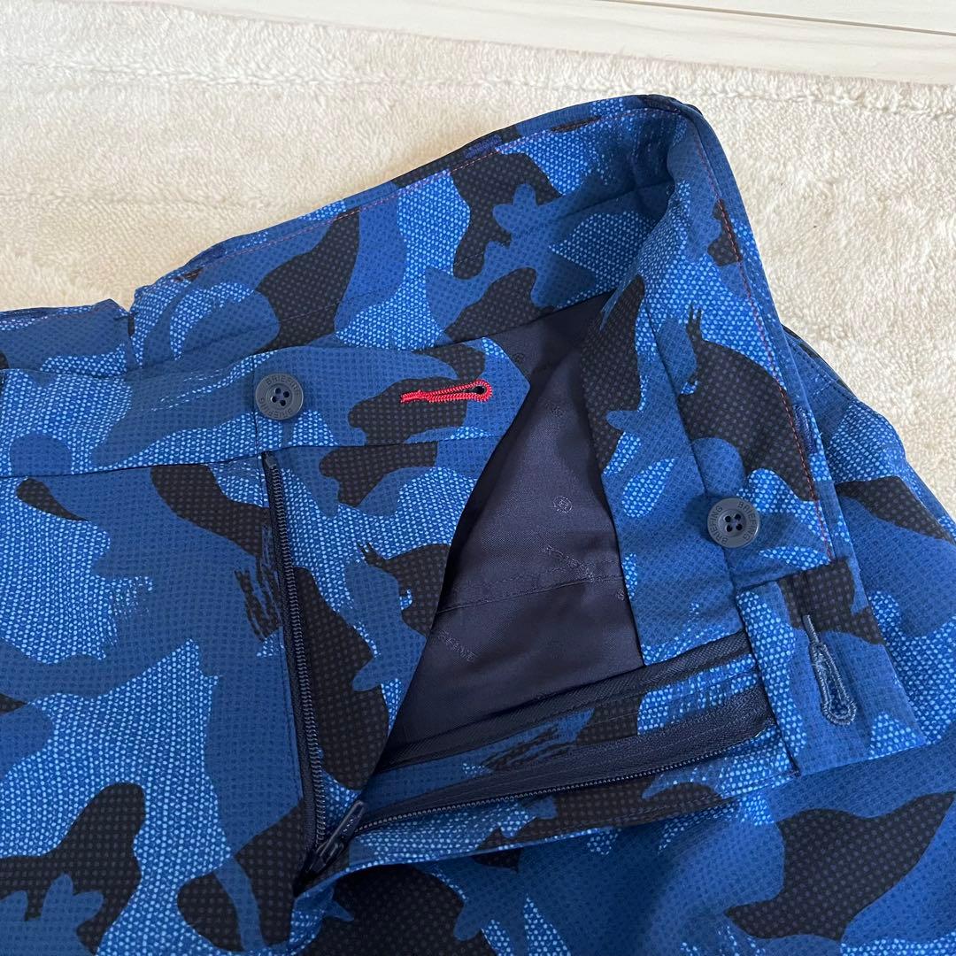 新品★27,500円BRIEFINGゴルフ カモフラショートパンツ 青黒迷彩