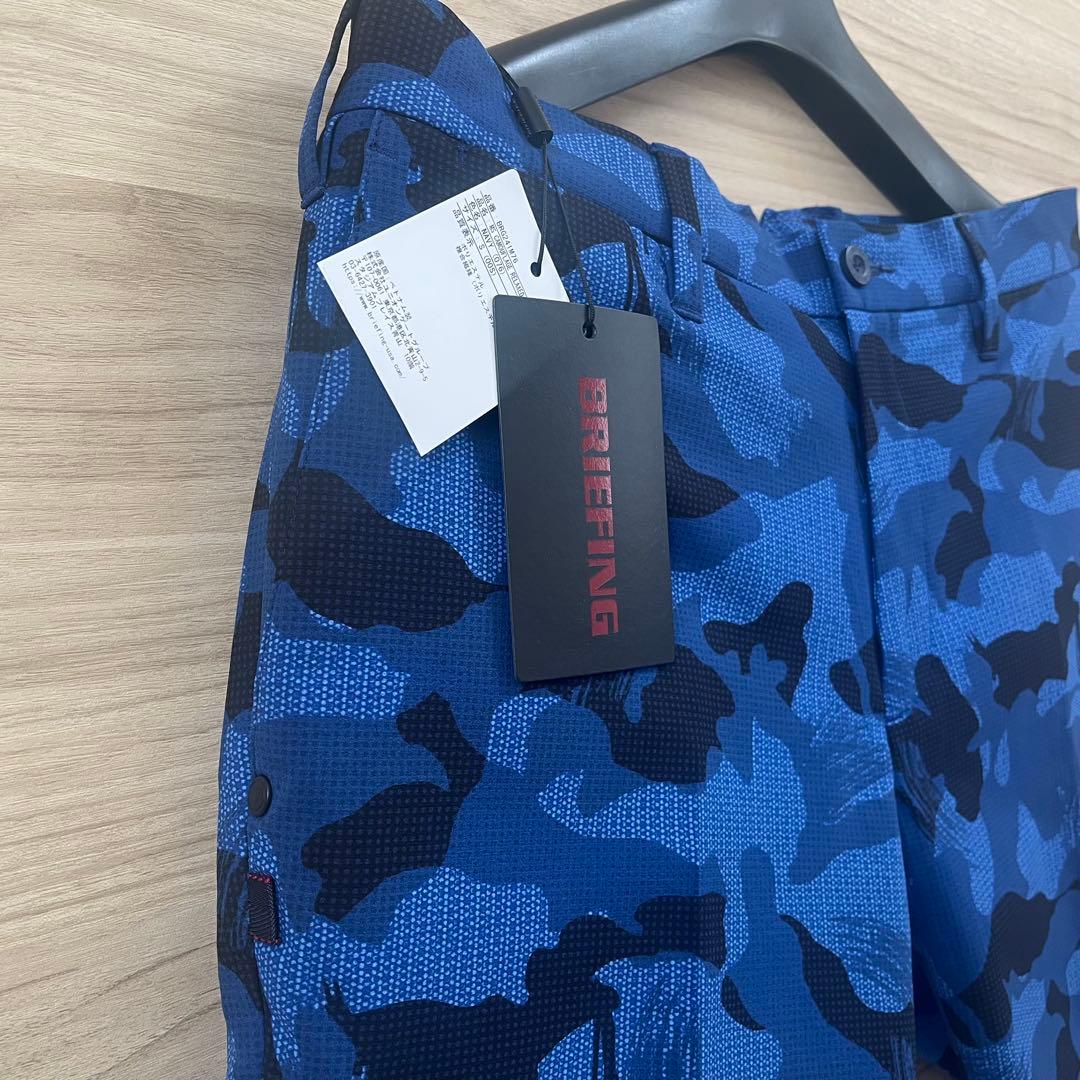 新品★27,500円BRIEFINGゴルフ カモフラショートパンツ 青黒迷彩