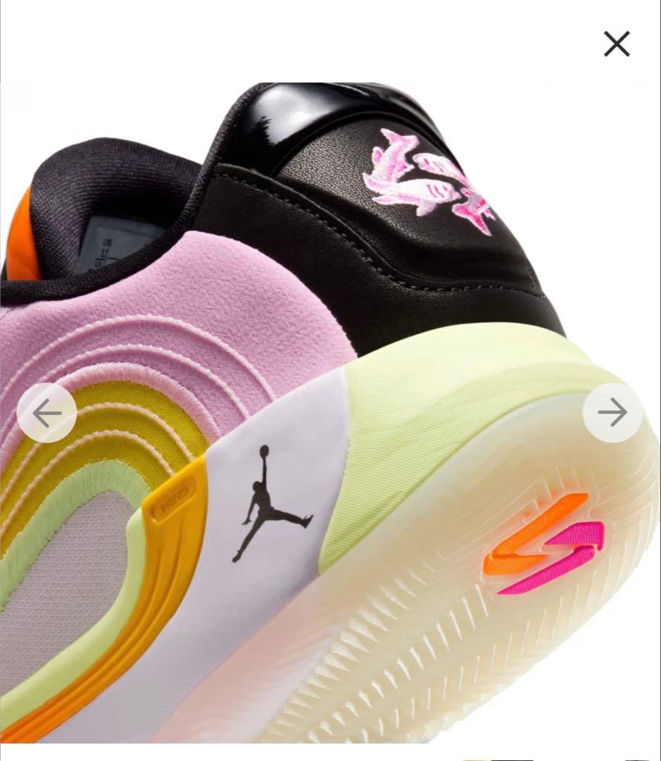 ルカ4 26.5cm Jordan バスケットボールシューズ ピンク/イエロー