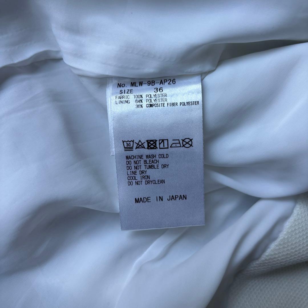 MARK&LONA マークアンドロノースリーブワンピース ゴルフウェアホワイト