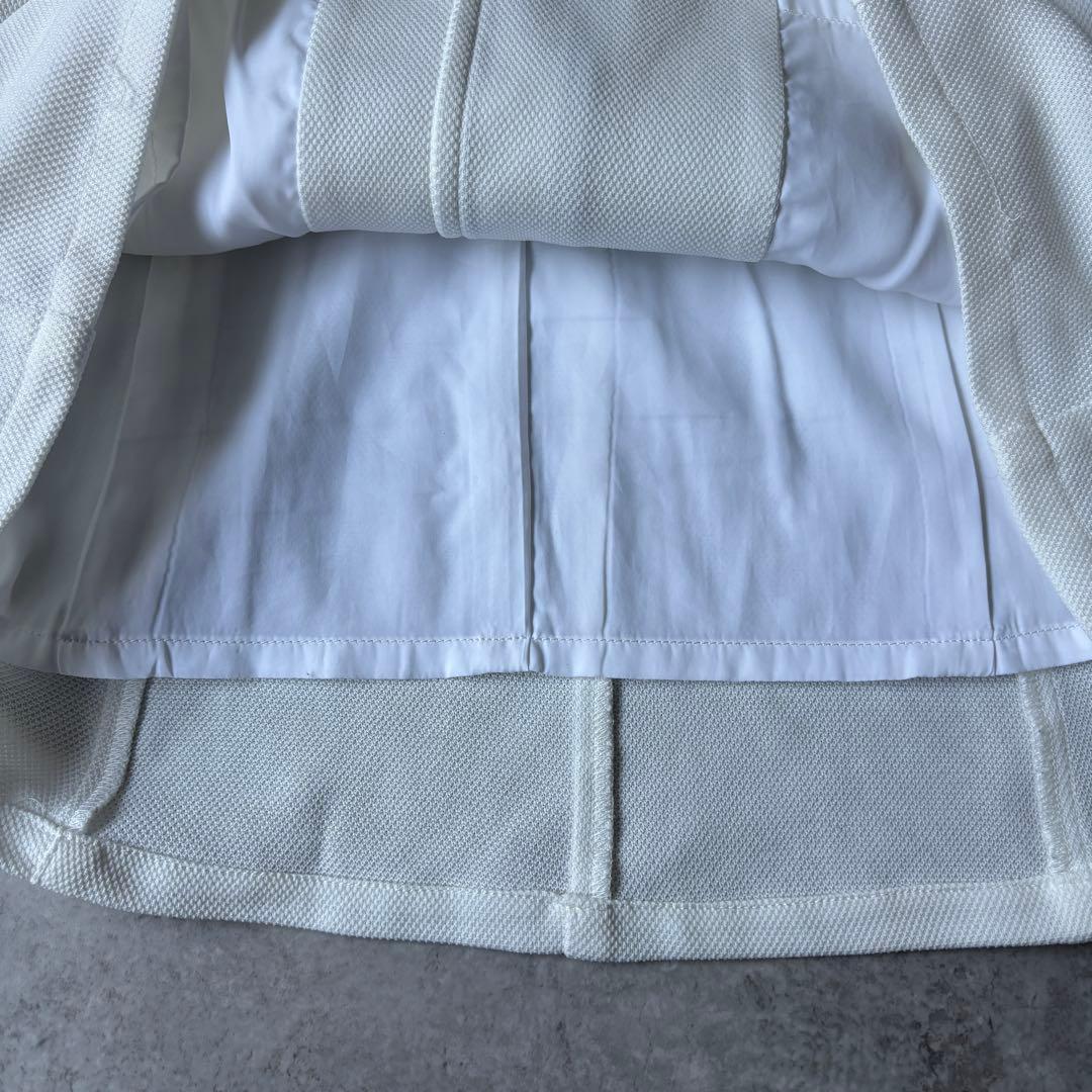 MARK&LONA マークアンドロノースリーブワンピース ゴルフウェアホワイト