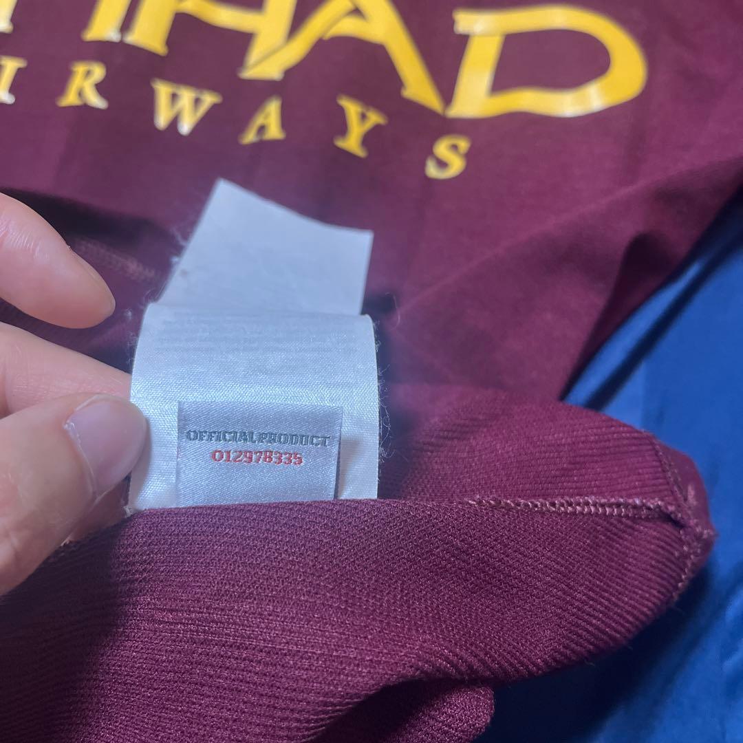 国内正規品　マンチェスターシティ ユニフォーム　１２／１３　バーガンディ　刺繍