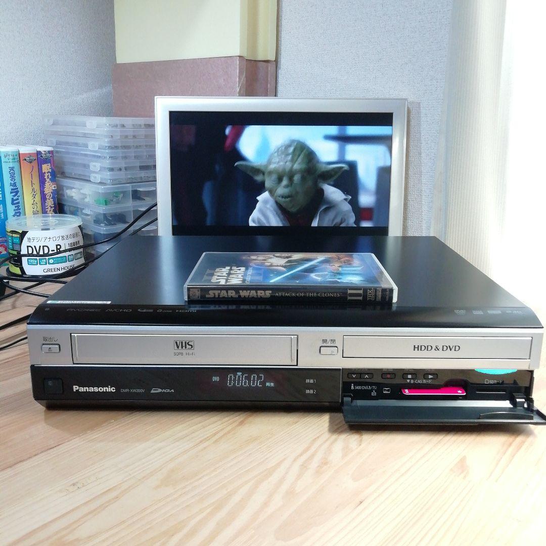 Panasonic VHS/HDD/DVDレコーダー【DMR-XW200V】