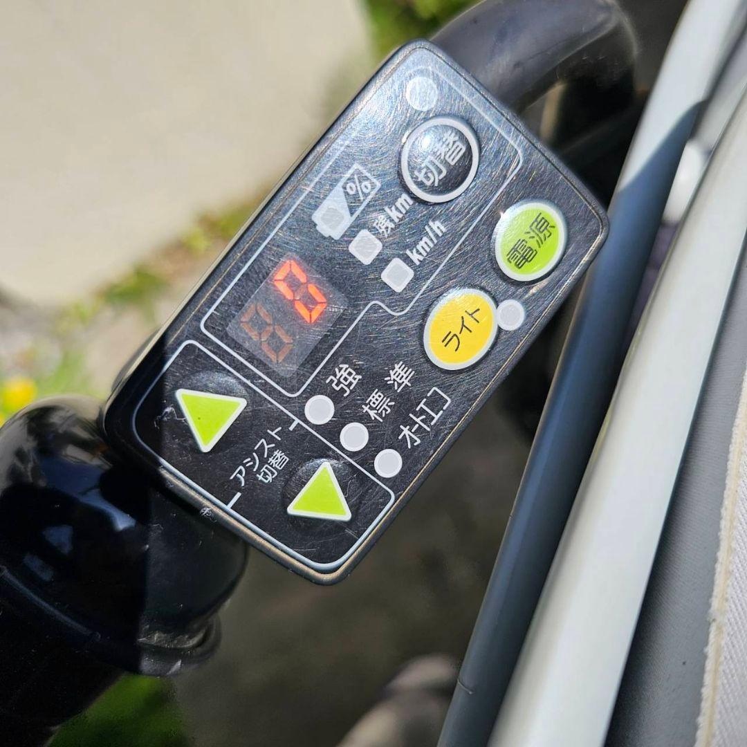 3人乗り用チャイルドシート付きbikke POLAR e E.XBKブルーグレー