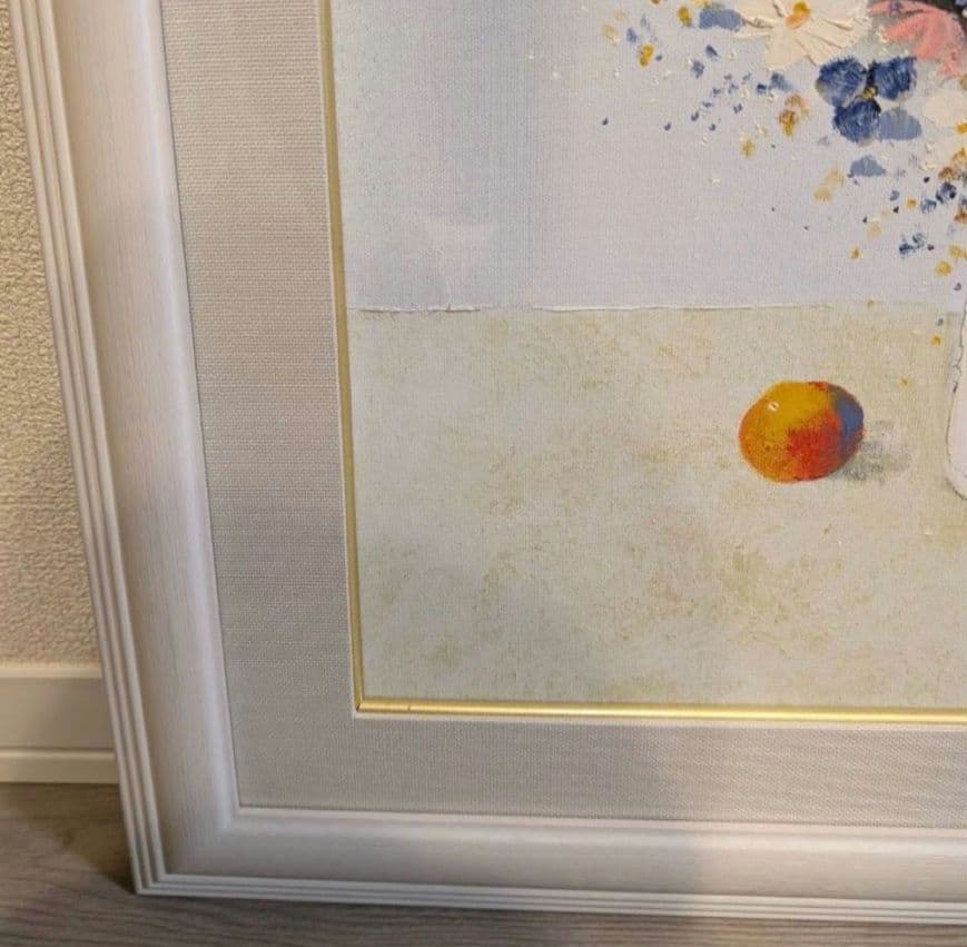 平山 講平 花瓶の花　絵画