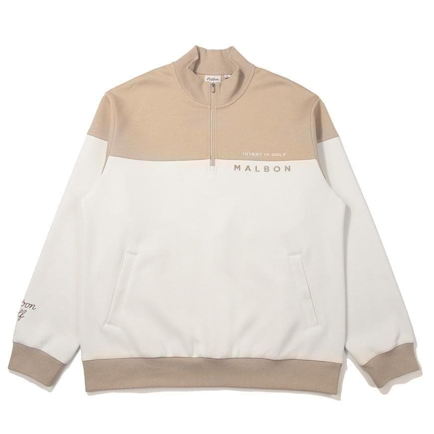 マルボンゴルフ モックネック トレーナー ハーフジップ トップス メンズ XXL