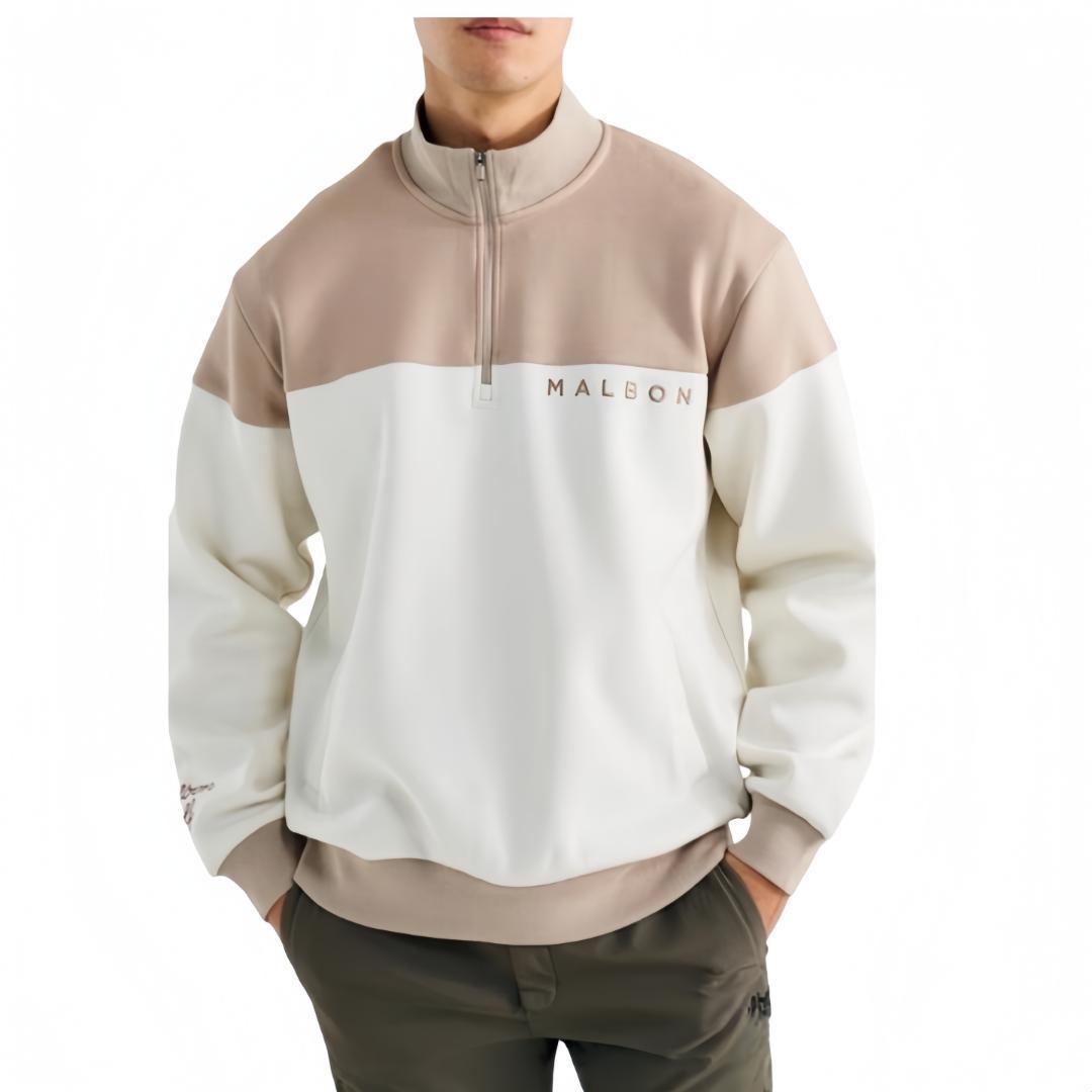 マルボンゴルフ モックネック トレーナー ハーフジップ トップス メンズ XXL