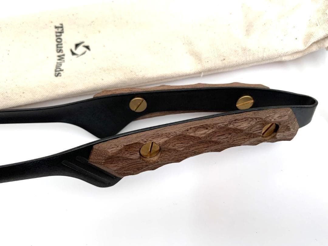 新品 ブラックステンレスウォルナット トング 豪華2点セット