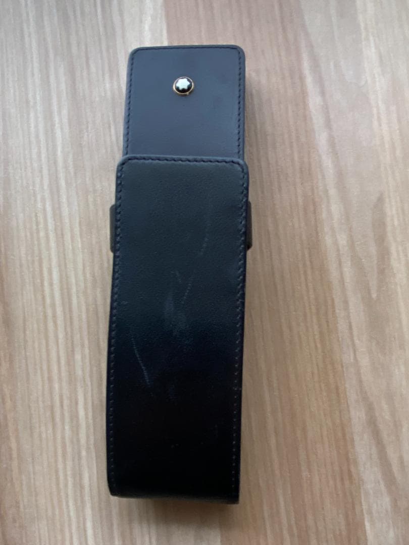 モンブラン シエナ ペンポーチ ペンケース 2本用 レザー 本革 ブラック