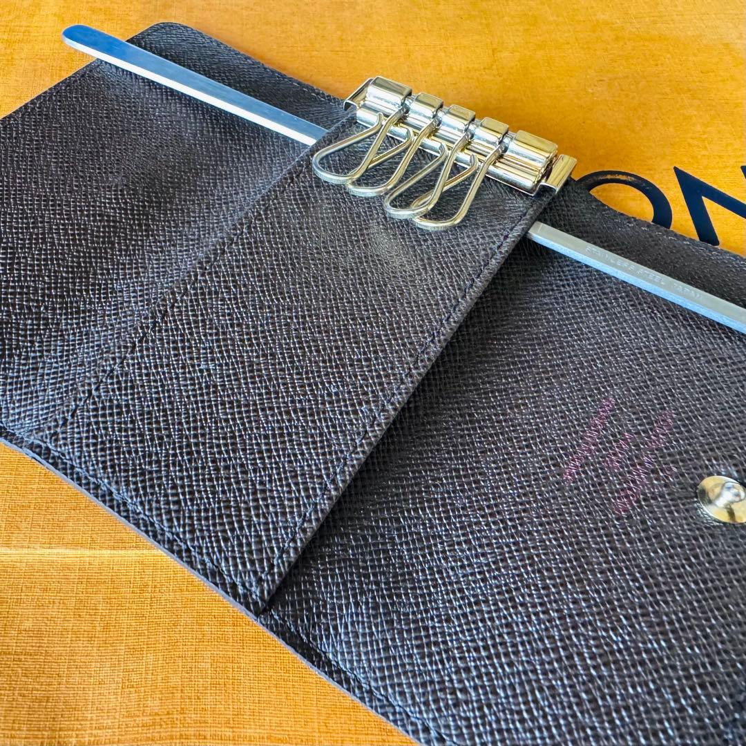 LOUIS VUITTON ダミエ エベヌ ミュルティクレ 4連キーケース極美品