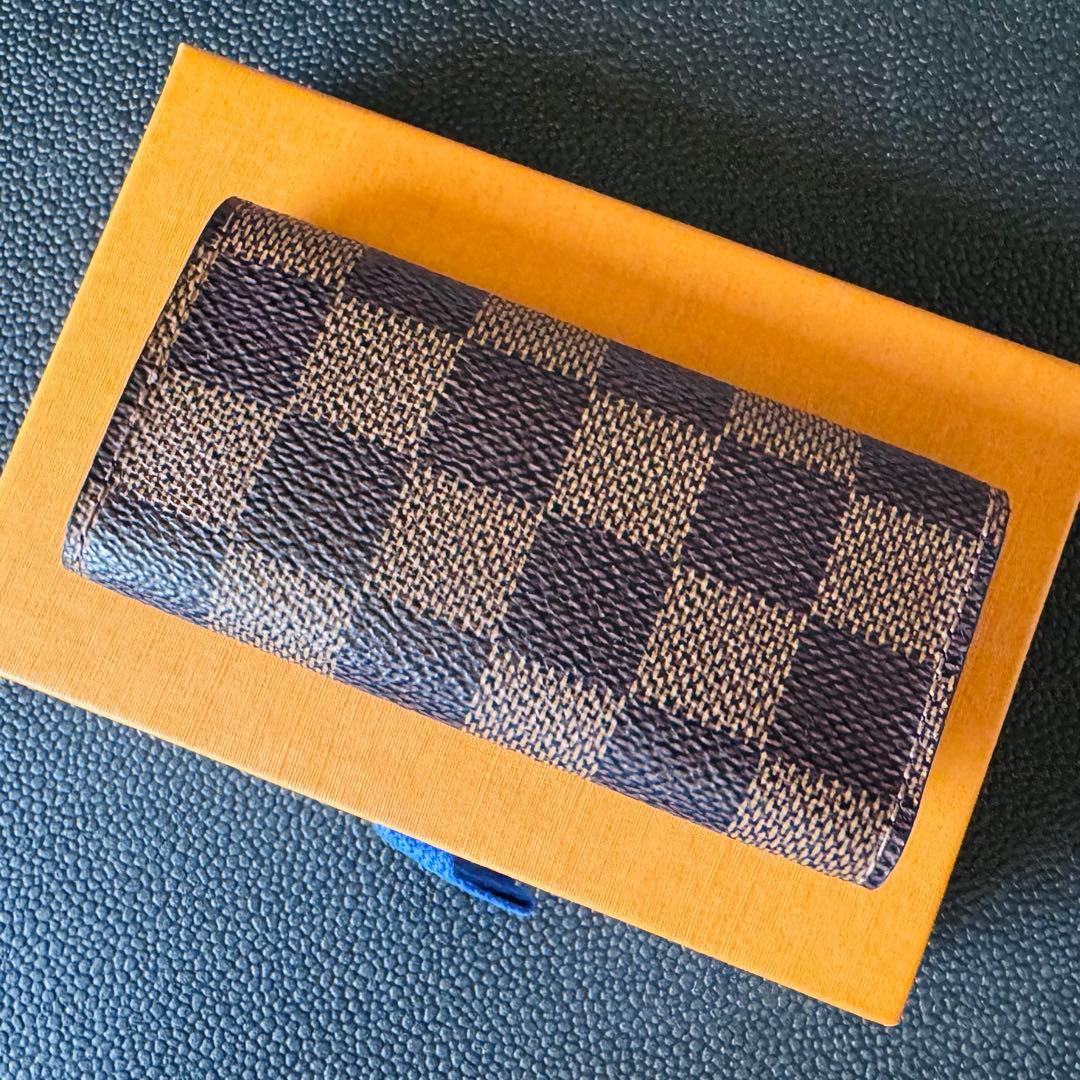 LOUIS VUITTON ダミエ エベヌ ミュルティクレ 4連キーケース極美品