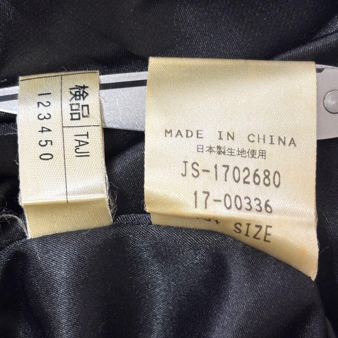 レリアン シルク混ロングワンピース ビジュー ギャザー フレア 黒 大きいサイズ