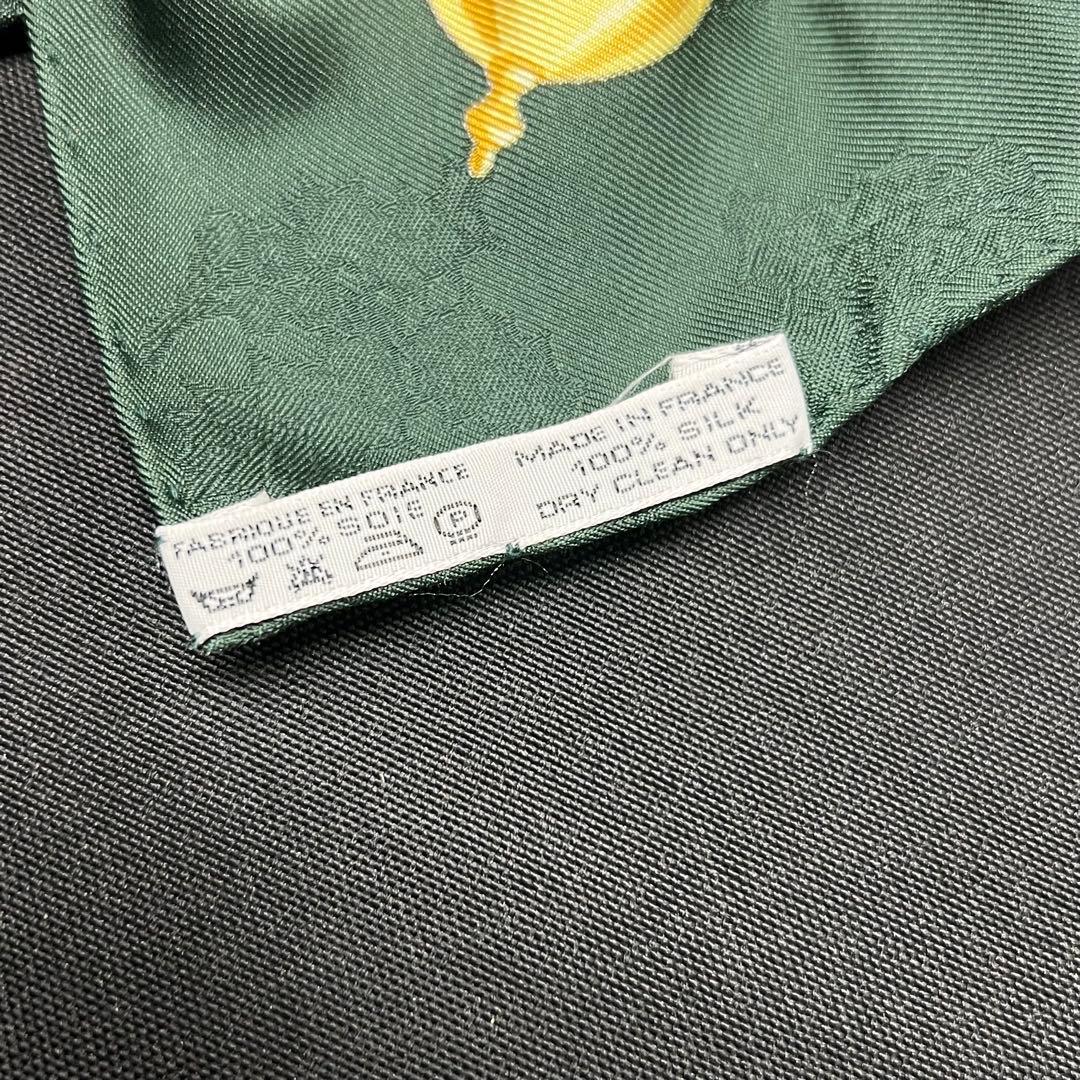 ま*！様 hd【used】HERMES スカーフ カレ90 羽飾り　馬車　鈴　グ