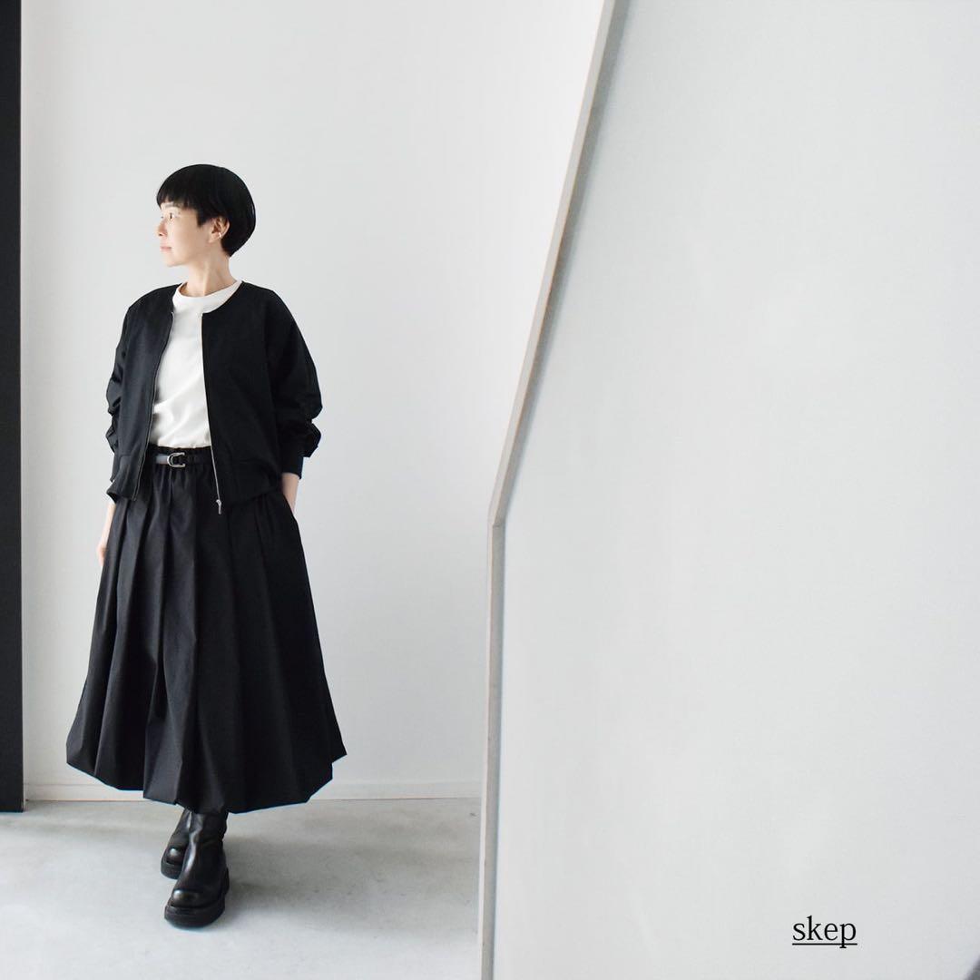 skep ショートブルゾン　黒　レディース