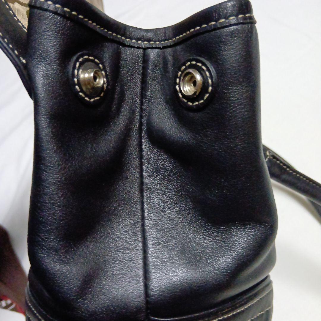 COACH ブラックレザーバッグ