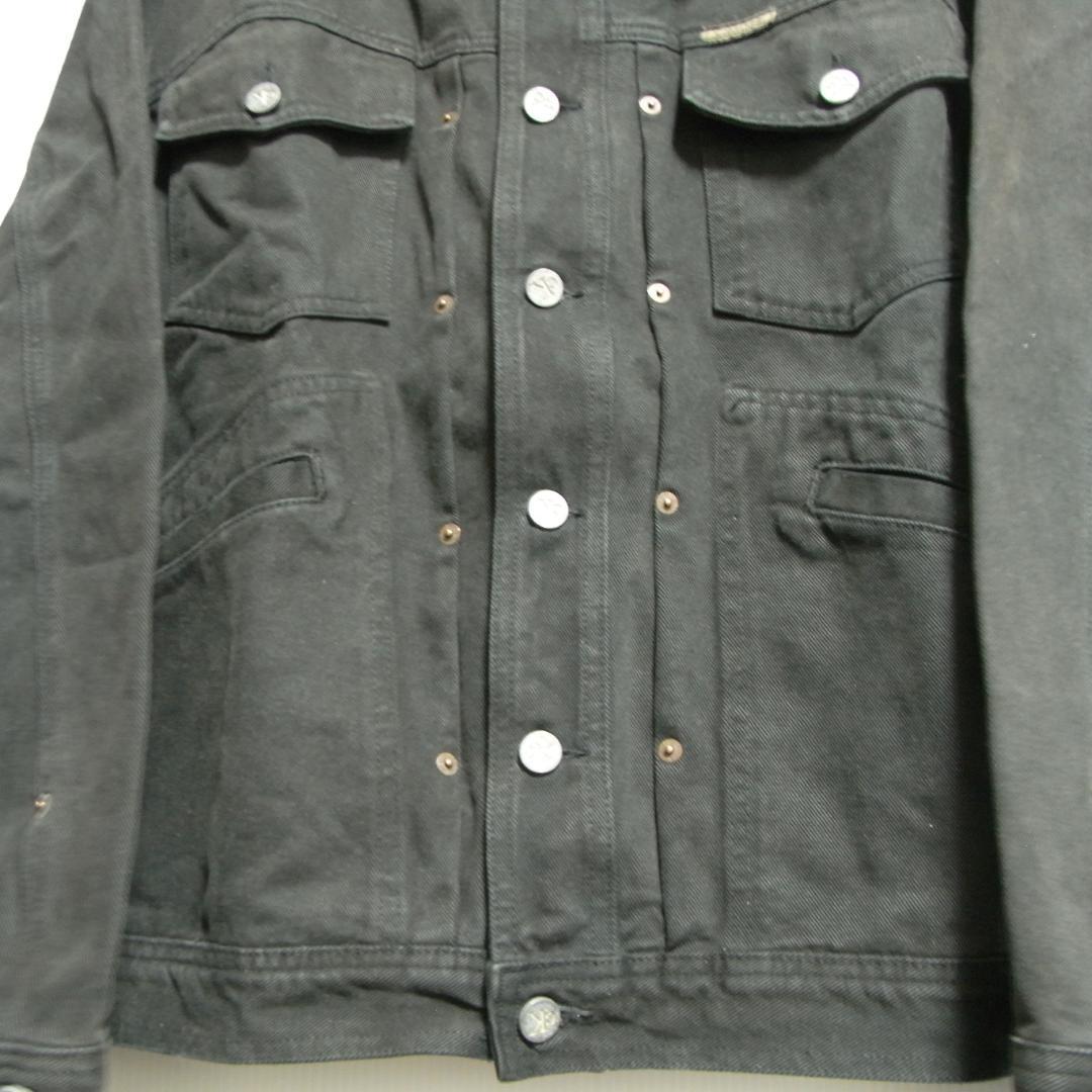 90s カルバンクラインジーンズ ブラックデニムジャケット S