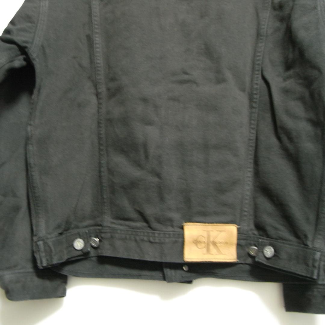 90s カルバンクラインジーンズ ブラックデニムジャケット S
