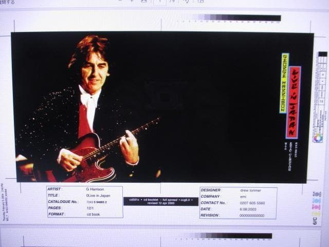 洋楽 e harrison live in japan MEGA RARE!