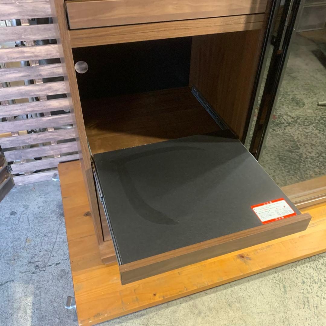 K757 古賀家具 OP フィルミア W122cm ガラス戸 食器棚