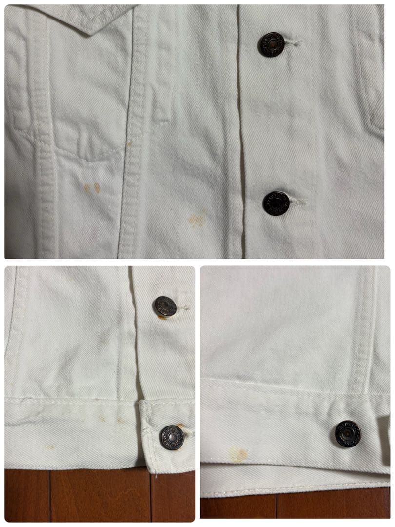 vintage 90s カナダ製 75505 デニムジャケット M ホワイト