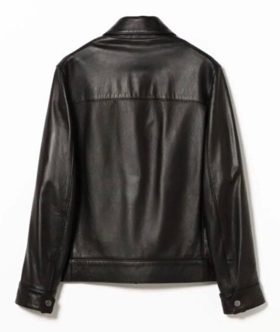 CINQUANTAナッパレザー レギュラーカラー ジップアップブルゾン