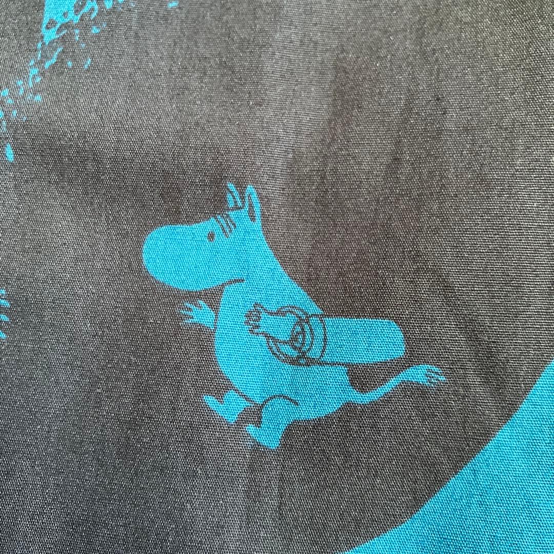 美品 フェリシモ　シロップ　ムーミン　水玉模様 ロングシャツワンピース