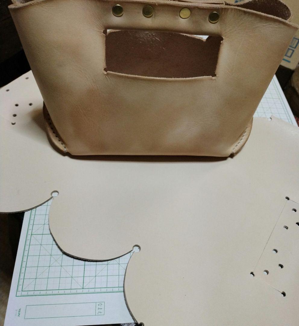 【厚革堅牢】総手縫い　ギアバッグ　メスティンケース