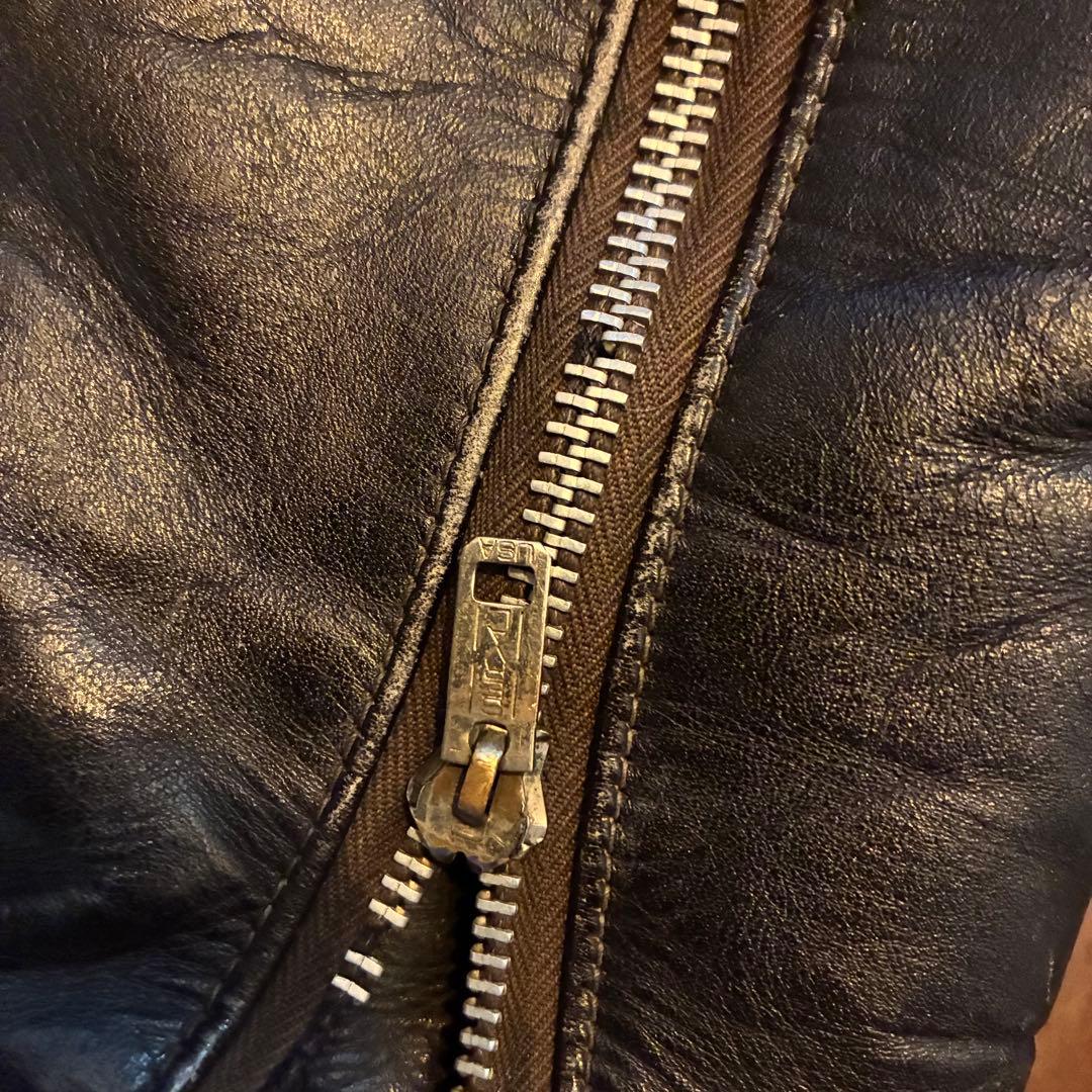 50s vintage Robert Hall レザーダブルライダースジャケット