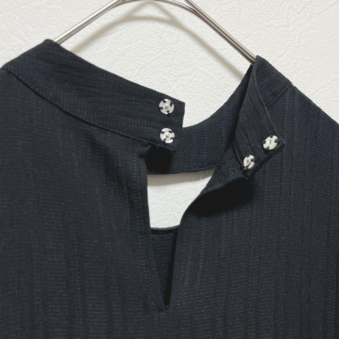 【OLUN オルン】ドレープロングティアードワンピース/美品/きりまる/人気/黒