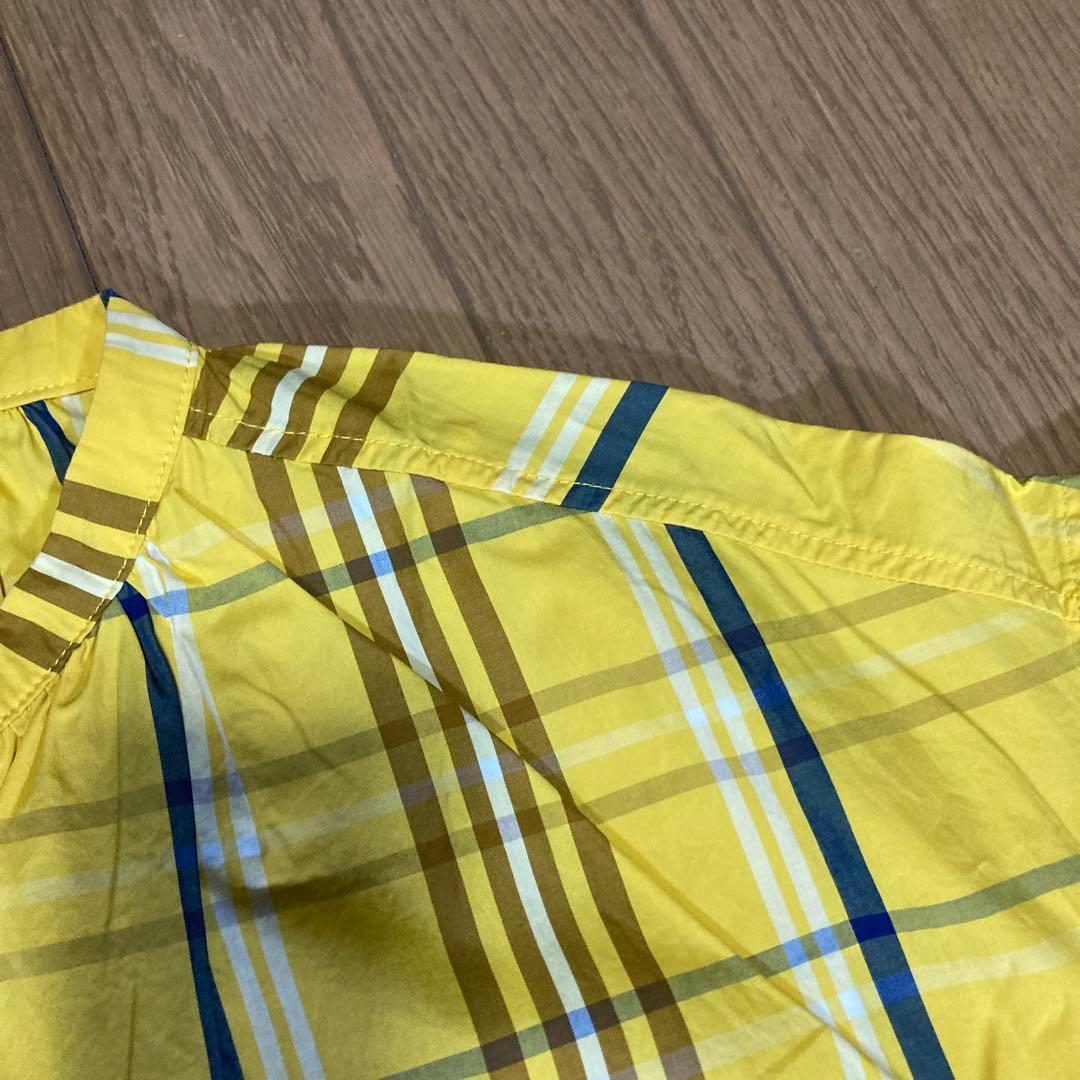 完売品、美品、ビームスボーイ タータンチェック 半袖ロングワンピース 希少カラー