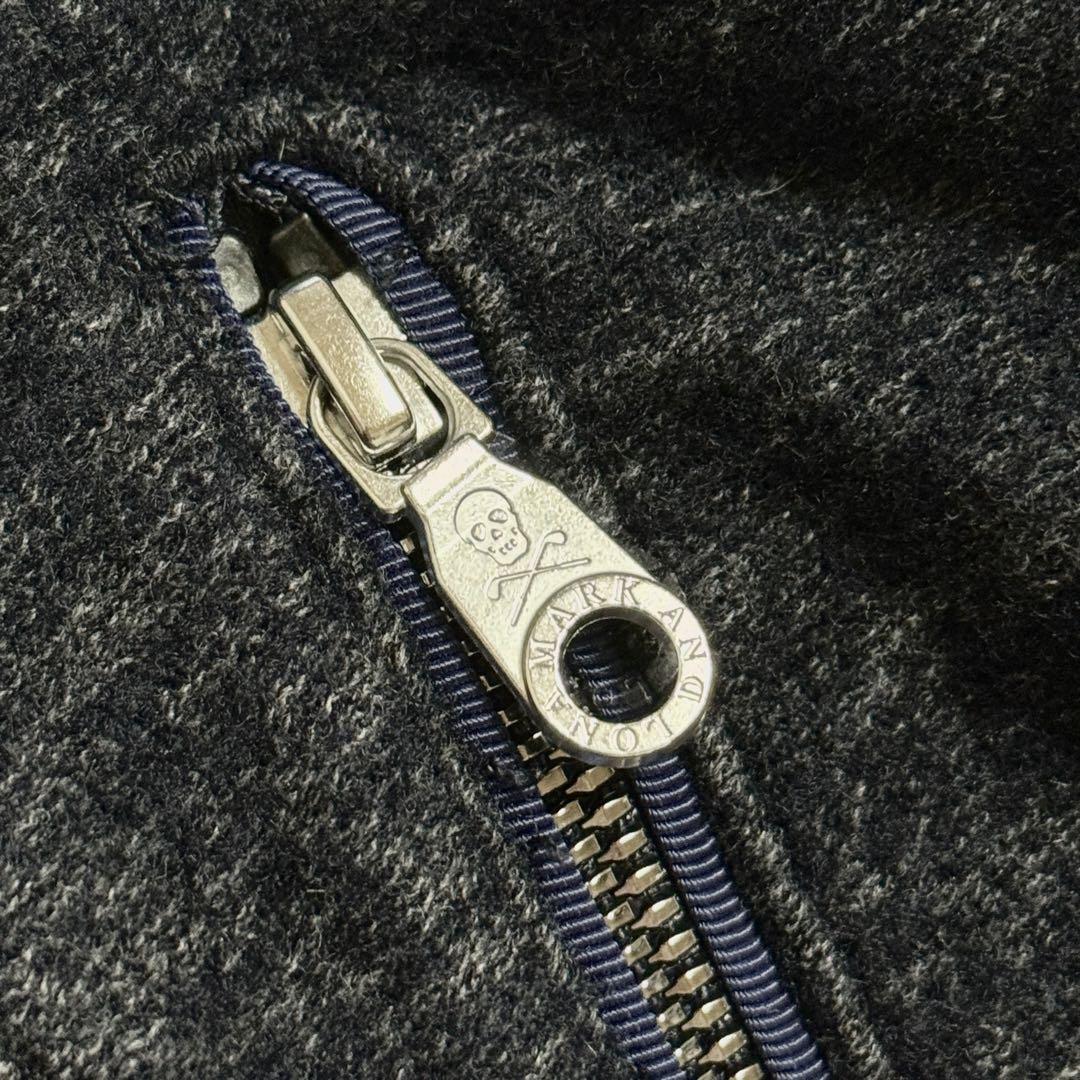 MARK&LONA ゴルフウェア パンツ メランジ柄 XL ネイビー カラビナ