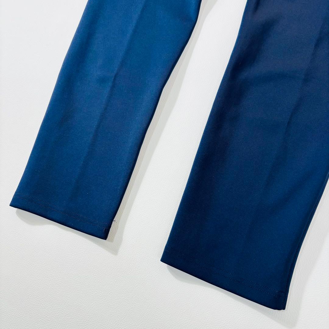 775 美品✨ブリーフィング スリムストレッチパンツ XL ネイビー 3Dロゴ