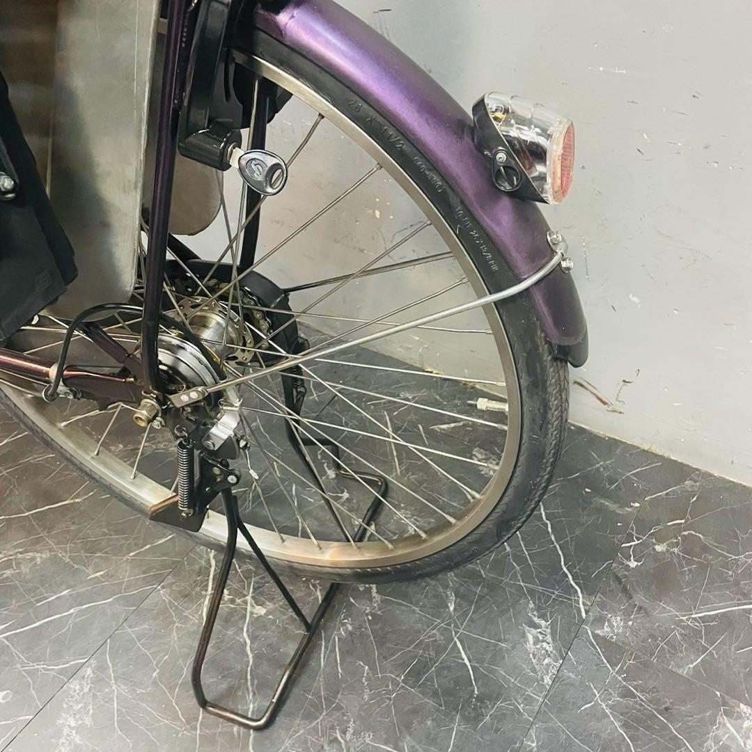 【752】子乗せ電動自転車 パナソニック Gyutto パープル