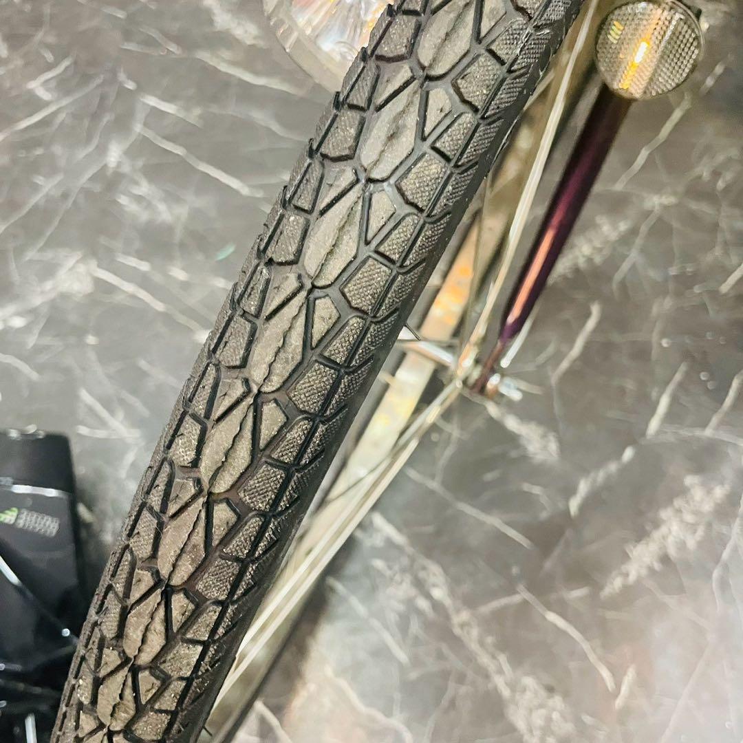 【752】子乗せ電動自転車 パナソニック Gyutto パープル