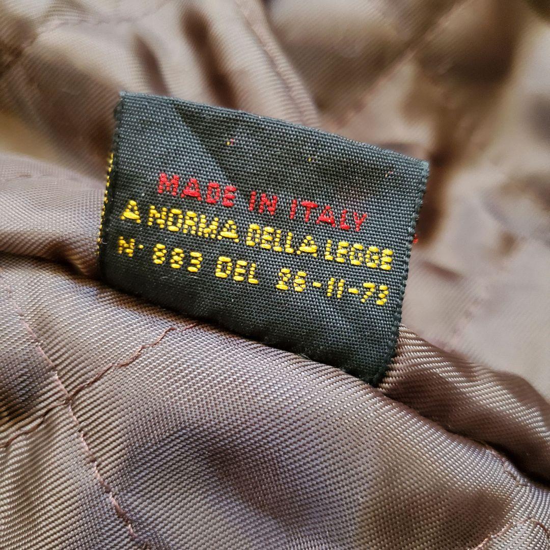 イタリア製 ファイヤーマンジャケット レザー 本革 ビンテージ XL