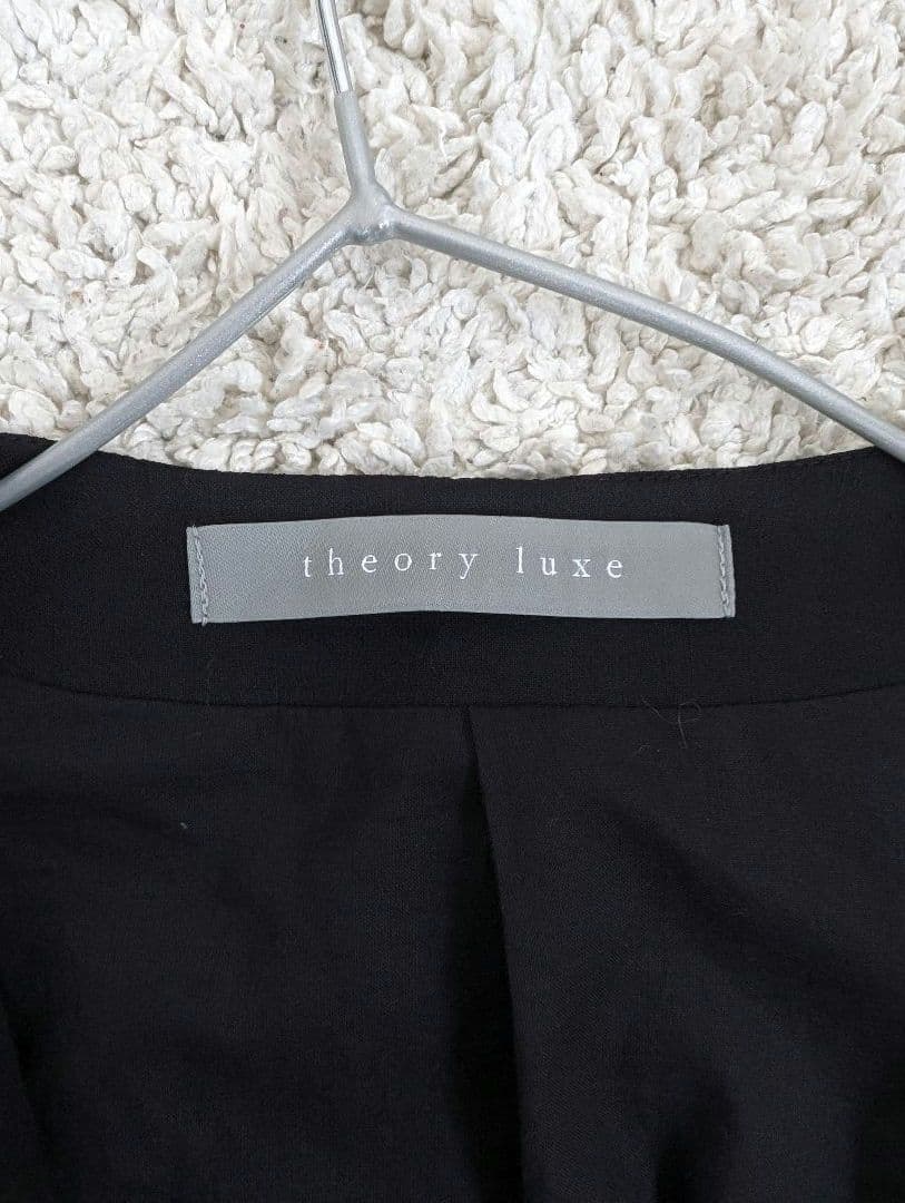 美品！セオリーリュクス リネン 38 ロングジレ 重ね着