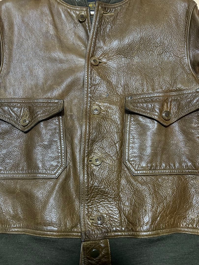 スーパー荒シボ個体　FREEWHEELERS 37j1 レザージャケット　XL