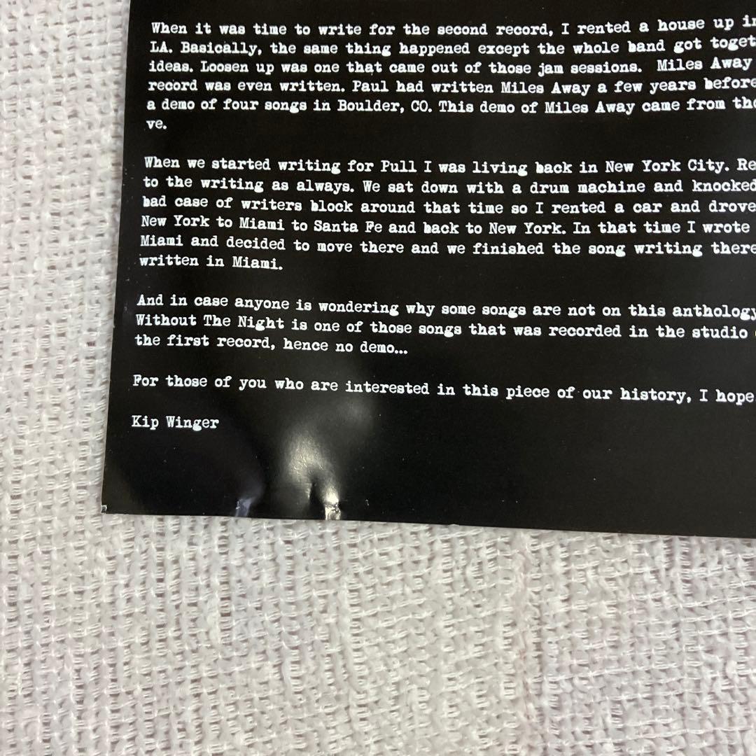 輸入盤　WINGER / Demo Anthology