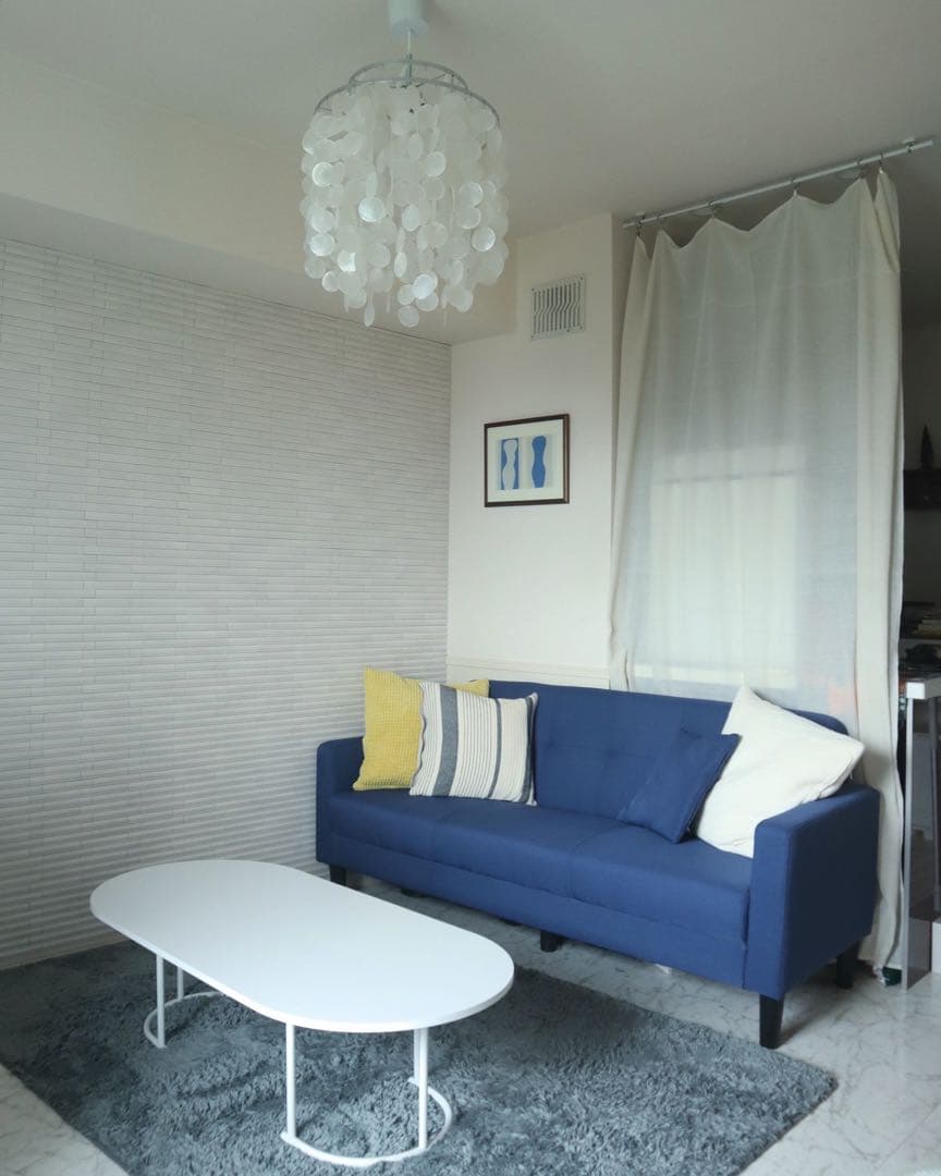 ローテーブル　ポンデリビングテーブル　ホワイト　韓国インテリア