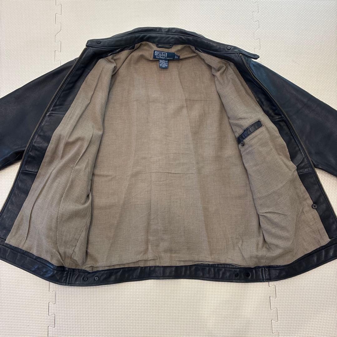 ポロラルフローレン　ラルフローレン　レザージャケット　90s ブラック