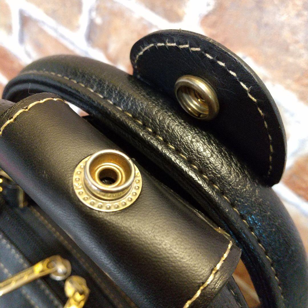 HONMA ブラックレザー ゴルフ ボストンバッグ