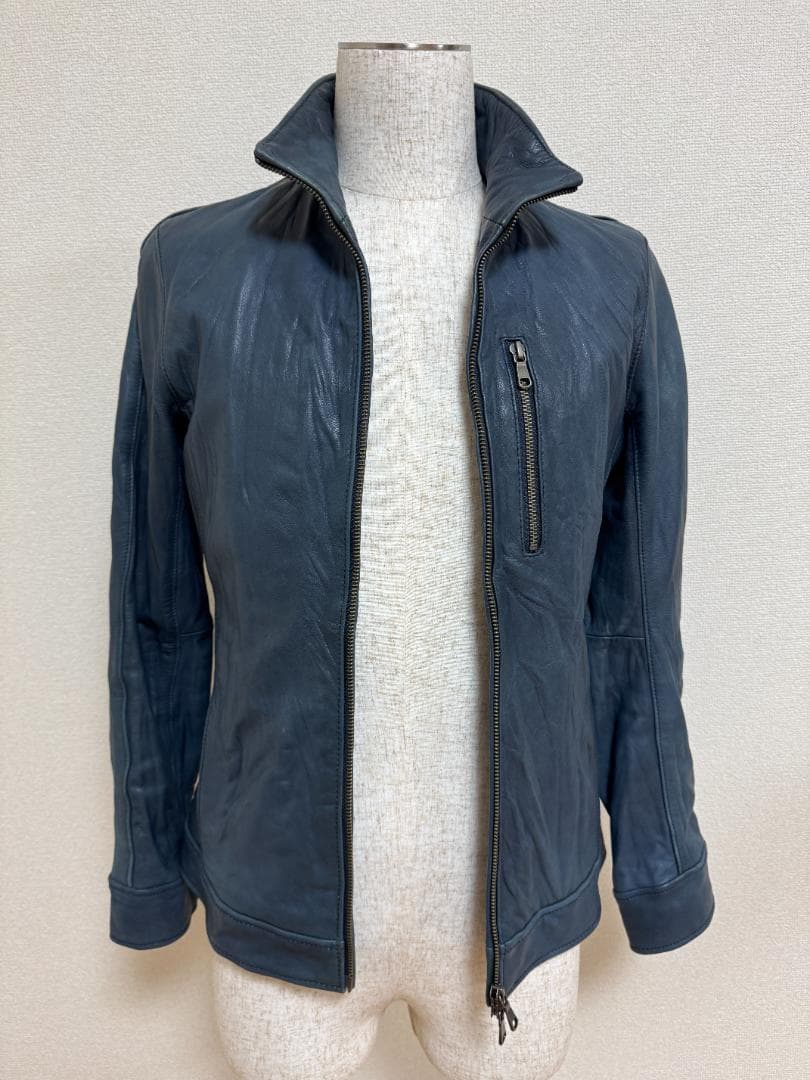 【美品】TÊTE HOMME テットオム革ジャン メンズレザーライダース