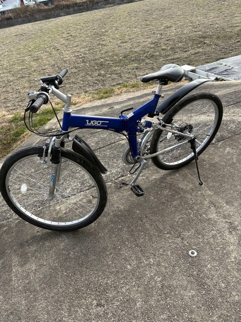 新品タイヤ・フルサス・折り畳みマウンテンバイク(26㌅)お届け出来ます。引取可能