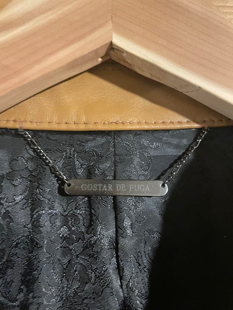 GOSTAR DE FUGA ホースレザーシングルライダースジャケット y2k