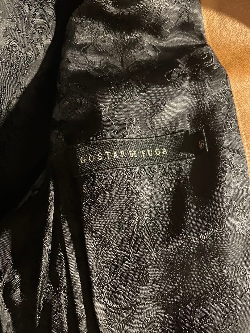 GOSTAR DE FUGA ホースレザーシングルライダースジャケット y2k