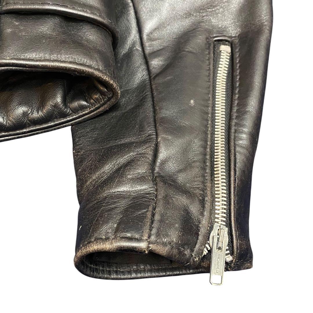 Schott バイカータグ ブラック ダブルライダース618 80s 90s