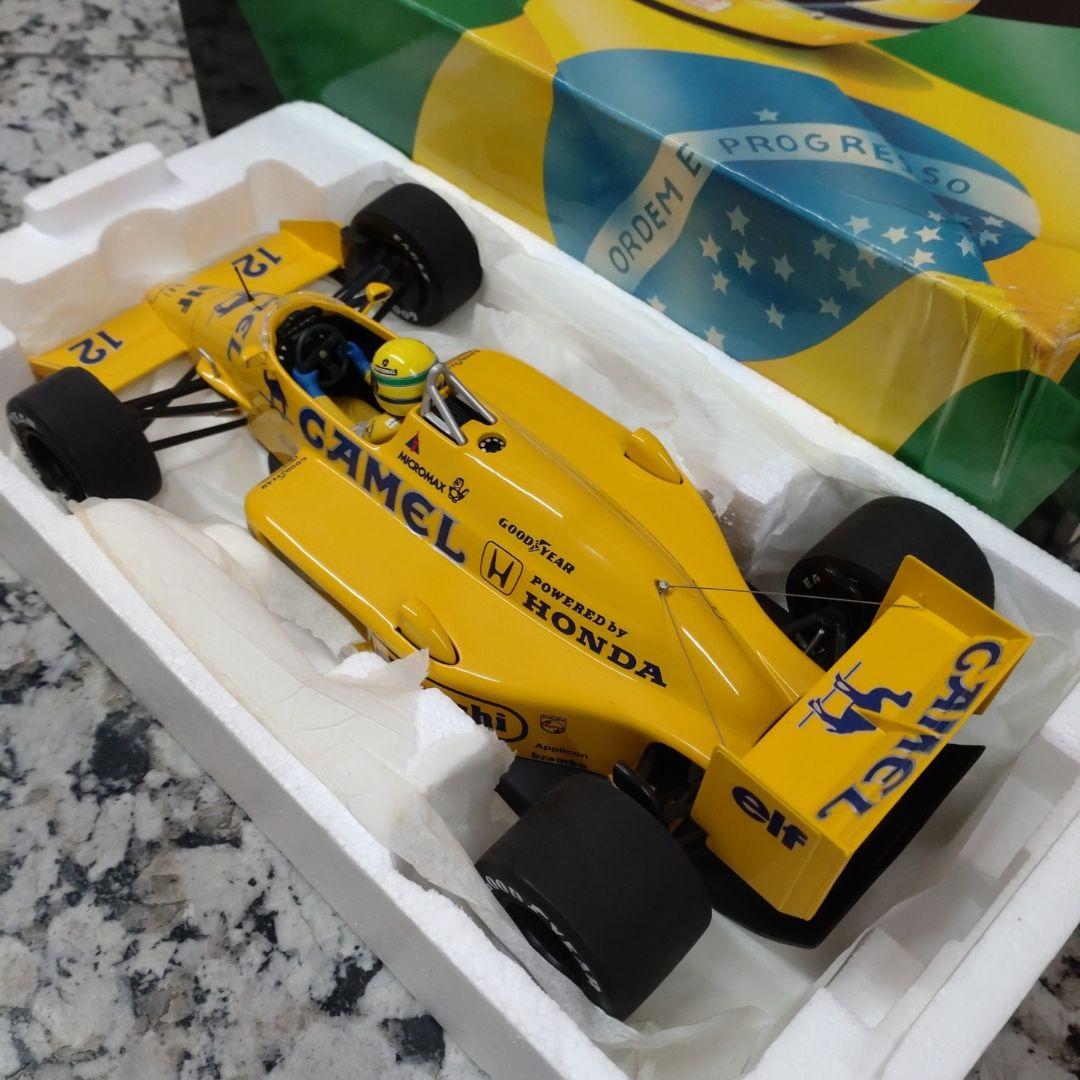 ミニチャンプス 1/18 ロータス 99T A・セナ 1987 CAMEL仕様