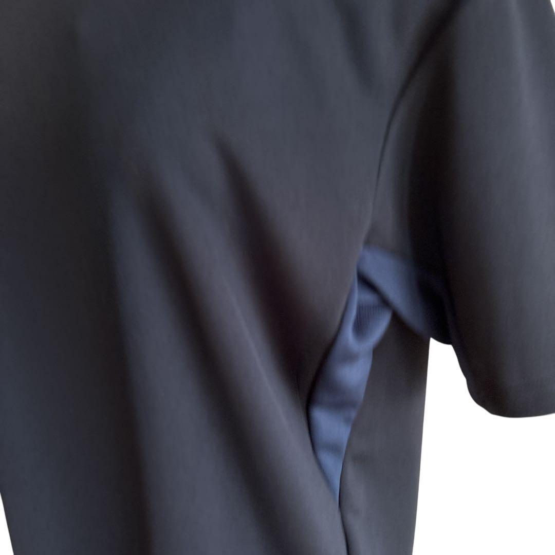 【K-3B】新品 タグ付き ゴルフウェア ユニセックス 黒 半袖 ケースリービー