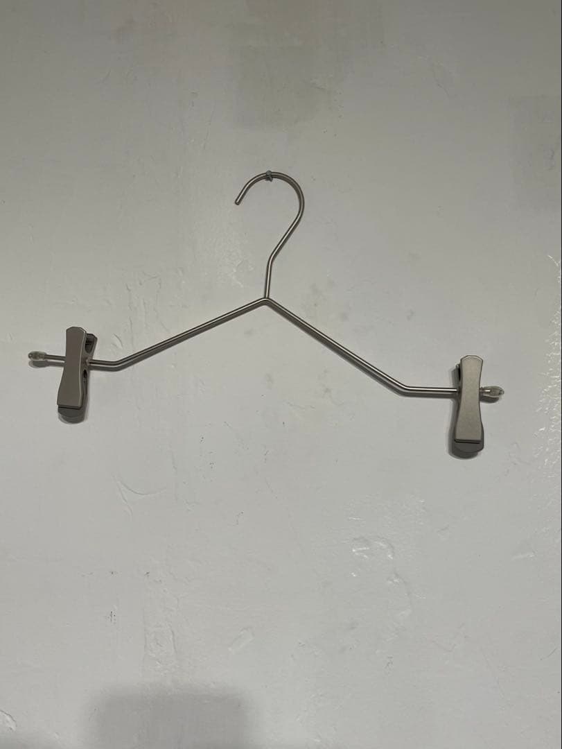 【15本セット】スチール製 パンツハンガー クリップ シルバー 古着屋 まとめ売