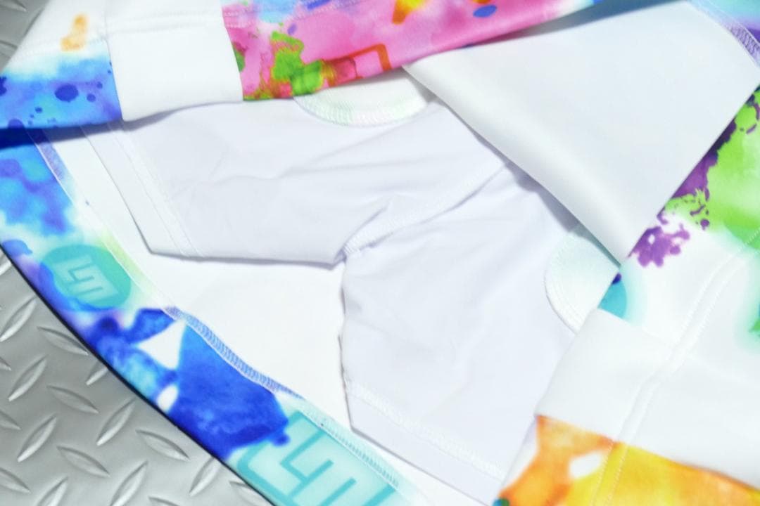 ★新品★ラウドマウス★軽量ダンボールニット柄切替 総ゴムスカート★LL★WT